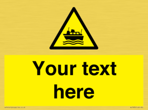 Custom warning ferries crossing vessels